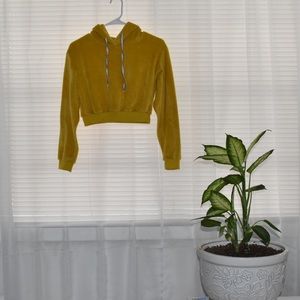 Comfy, Furry Crop Top Sweatshirt